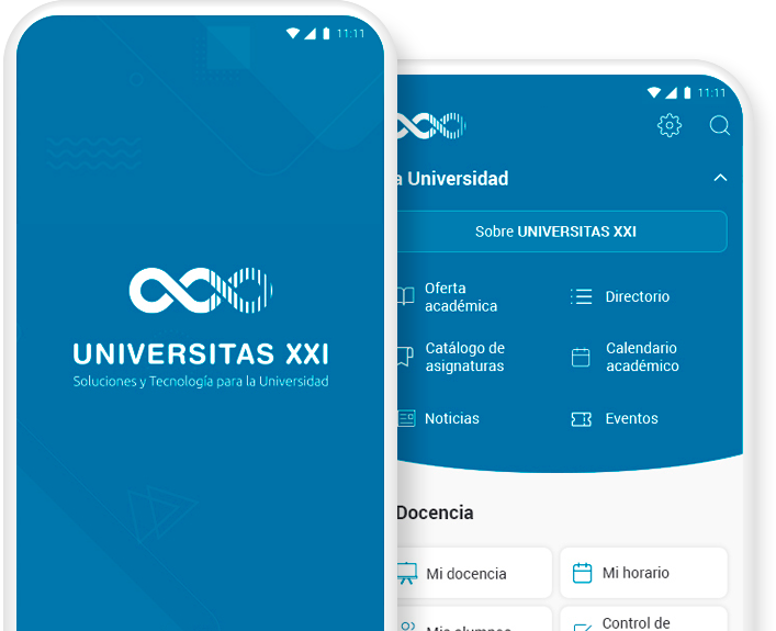 Imagen de pantalla de la aplicación UXXI-App